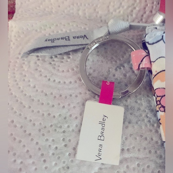 Vera Bradley ID Badge card case NEW with silver keyring can attach lanyard NWT - Picture 10 of 13